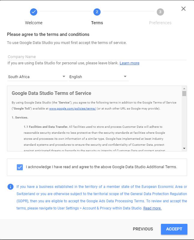 trang điều khoản và điều kiện kết nối